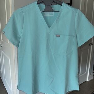 Women's Figs Catarina One-Pocket Scrub Top Seaglass